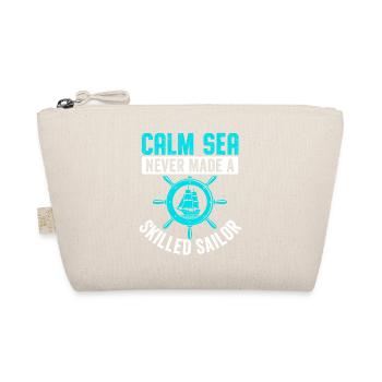 Calm Sea Never Made A Skilled Sailor Crew Sail Cap - Bio-Täschchen - Natur - Vorne