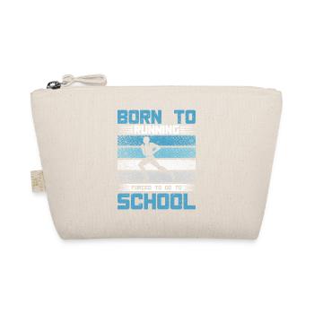 Cadeau de coureur de marathon Born To Running - Trousse biologique - nature - Devant