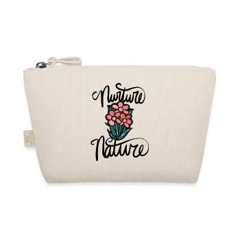 Bouquet floral rose en feuilles sarcelles - Trousse biologique - nature - Devant