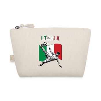 Football Italy Calcio Flag Overhead kick - Organic Pouch - nature - Front