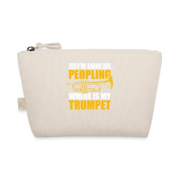 I'm done peopling Trompete Trompetenspieler - Bio-Täschchen - Natur - Vorne