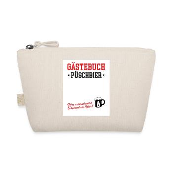 Gästebuch Püschbier Babyparty Pullerparty New Papa - Bio-Täschchen - Natur - Vorne