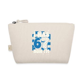 7th Birthday Boy 7 Years Old, I Was 6 Now In 7 - Organic Pouch - nature - Front