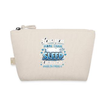 Drôle de sommeil Oreiller de lit Rêves Repos Endormi Humour - Trousse biologique - nature - Devant