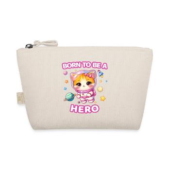 Born to Be a Hero Astronaut Kitten - Female - Organic Pouch - nature - Front