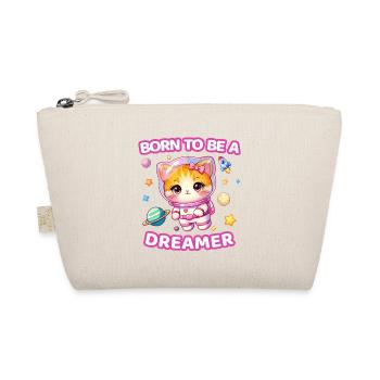 Born to Be a Dreamer Astronaut Kitten - Female - Organic Pouch - nature - Front