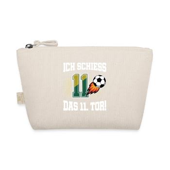 Ich Schiess 11. Tor Lustig 11. Geburtstag Fußball - Bio-Täschchen - Natur - Vorne