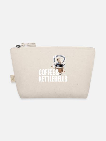 Kaffee & Kettlebells Duo - Bio-Täschchen - Natur