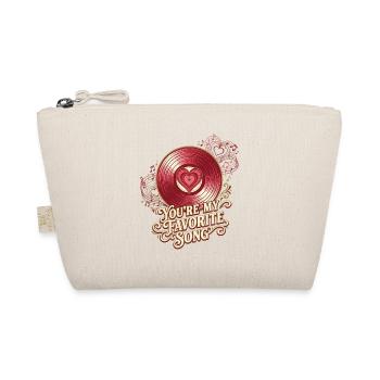 Tu es ma chanson préférée disque vinyle Valentine - Trousse biologique - nature - Devant