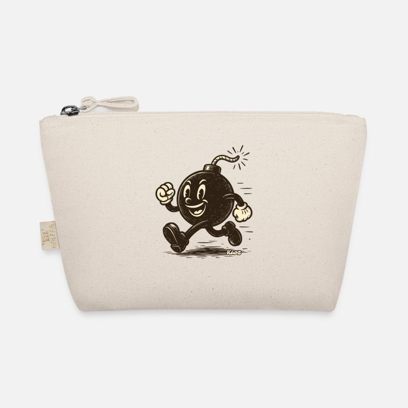 Running cartoon bombshell Organic Pouch