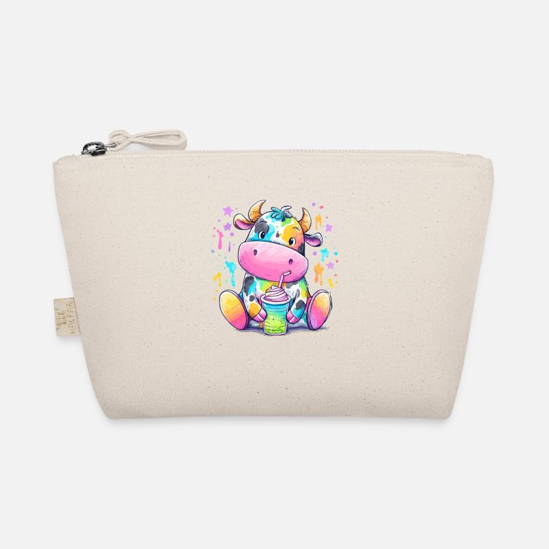 Rainbow cow with milkshake Organic Pouch
