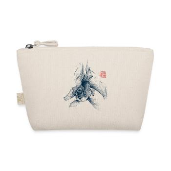 Goldfish with Kanji Stamp - Organic Pouch - nature - Front