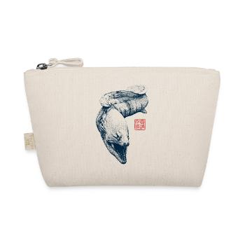 Moray eel with kanji stamp - Organic Pouch - nature - Front