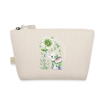 Elephant for Mental Health Awareness - Organic Pouch - nature - Front