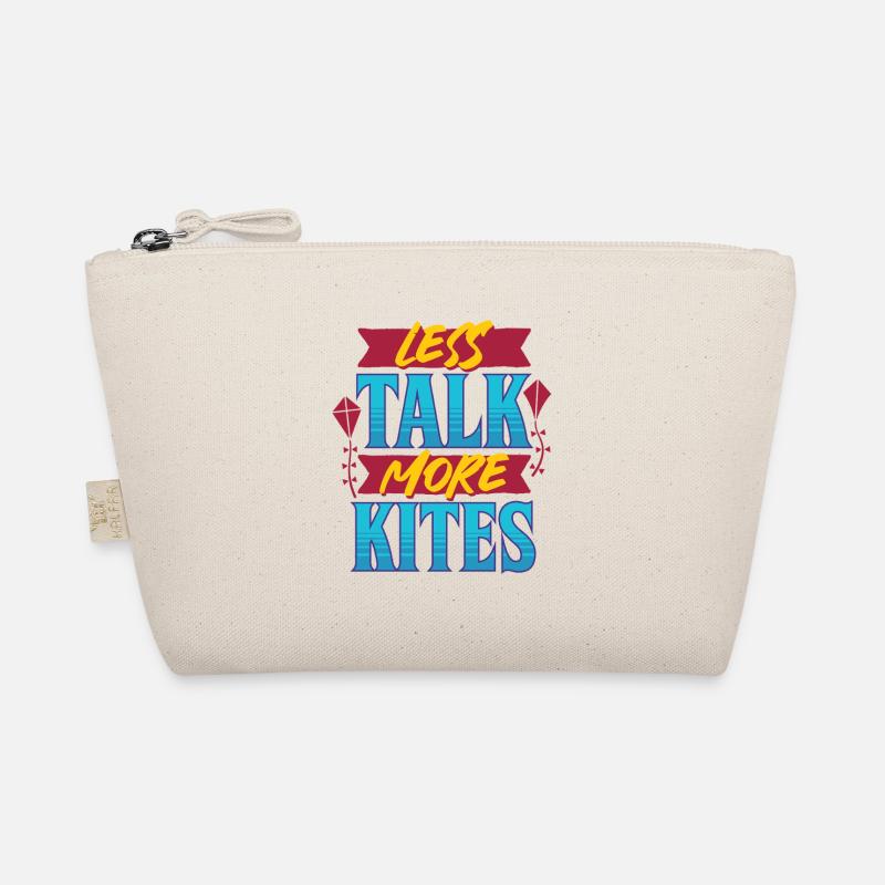 Kite Kite Flying Less Talk More Kites Organic Pouch