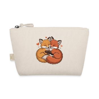 Deux Renards s’embrassent - Trousse biologique - nature - Devant
