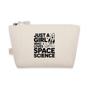 Only one girl loves space science - Organic Pouch - nature - Front