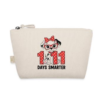 100 Days Smarter 101st Day School Dalmatian Dog - Organic Pouch - nature - Front