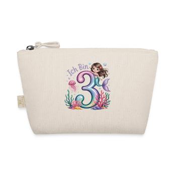 Je suis 3e anniversaire de la Fille des Sirènes - Trousse biologique - nature - Devant