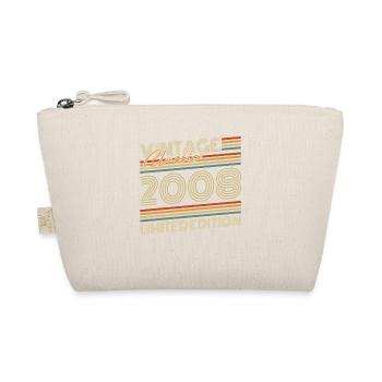 Vintage 2008 Jahrgang Geburtstagsgeschenk - Bio-Täschchen - Natur - Vorne
