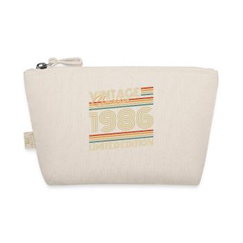 Vintage 1986 Jahrgang Geburtstagsgeschenk - Bio-Täschchen - Natur - Vorne