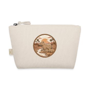 Capybara Family Sunset Vintage Emblem - Organic Pouch - nature - Front