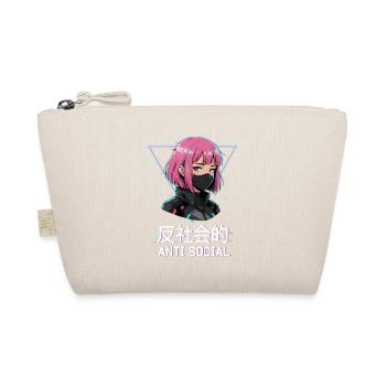 Fille japonaise Vaporwave Anime antisociale - Trousse biologique - nature - Devant