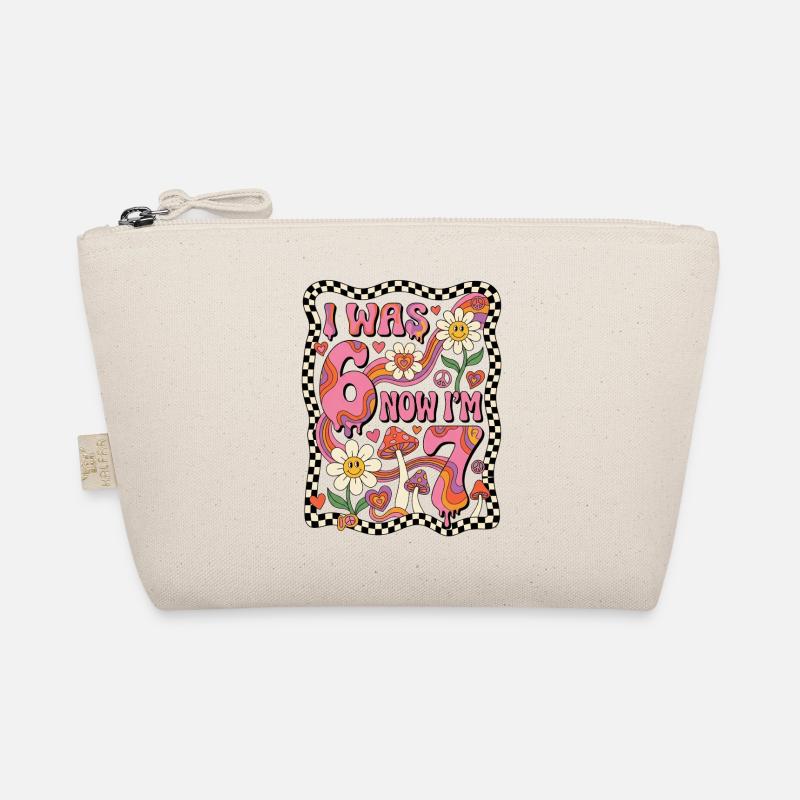 I was 6 now 7 - 7.Geburtstag - Organic Pouch - nature