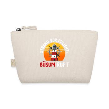 North Sea holiday BEACH BEFORE DUTY BÜSUM CALLS - Organic Pouch - nature - Front