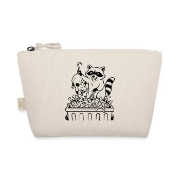 Raccoon Deluxe Dinner - Bio-Täschchen - Natur - Vorne