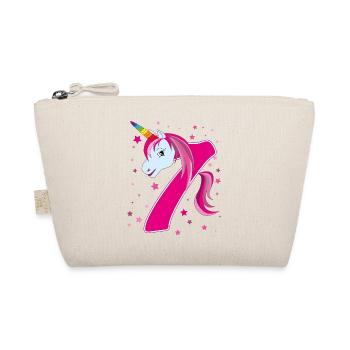 Licorne, 7 ans, 7e anniversaire, enfant - Trousse biologique - nature - Devant