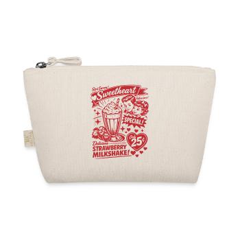 Strawberry Milkshake 50s Retro Design - Organic Pouch - nature - Front