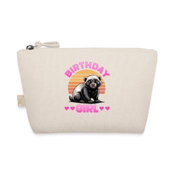 Funny Honey Badger - Bio-Täschchen - Natur - Vorne