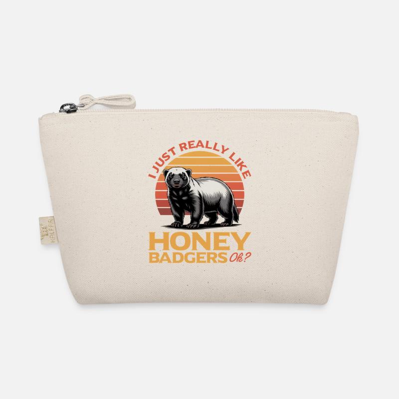 Funny Honey Badger Organic Pouch