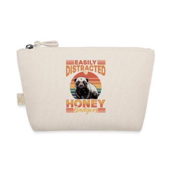 Funny Honey Badger - Bio-Täschchen - Natur - Vorne
