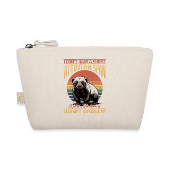 Funny Honey Badger - Bio-Täschchen - Natur - Vorne