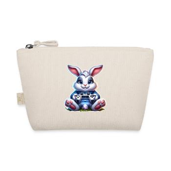Osterhase Gaming Gamer - Bio-Täschchen - Natur - Vorne