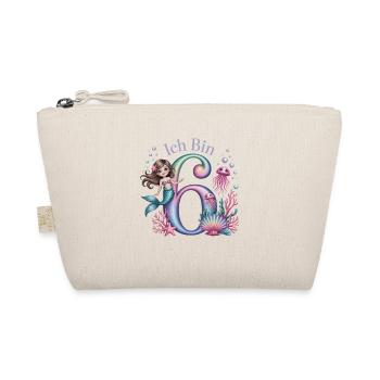 Je suis 6e anniversaire de la Fille des Sirènes - Trousse biologique - nature - Devant