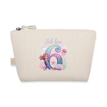 Je suis 6e anniversaire de la Fille des Sirènes - Trousse biologique - nature - Devant