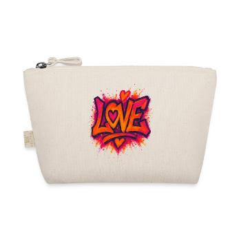 Love - Heart - Valentine's Day - Wedding - Organic Pouch - nature - Front