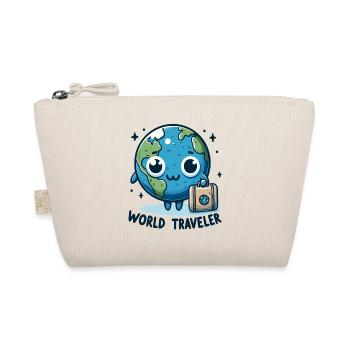 Globe Adventure Cartoon - Organic Pouch - nature - Front
