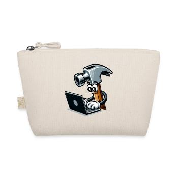 HammerCode: Tool meets bits - Organic Pouch - nature - Front