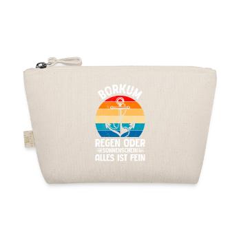 BORKUM RAIN OR SHINE, EVERYTHING IS FINE - Organic Pouch - nature - Front