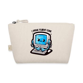 I Speak Fluent Code Retro Computer - Bio-Täschchen - Natur - Vorne