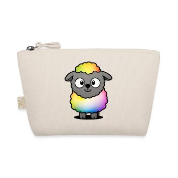 Rainbow Fluffy Sheep - Organic Pouch - nature - Front