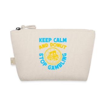Gambling Fan Keep Calm & Donut Stop Casino - Bio-Täschchen - Natur - Vorne