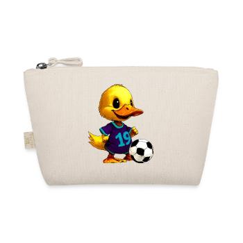 Entchen Fussball - Bio-Täschchen - Natur - Vorne