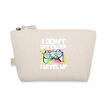 Ich Level Up statt älter zu werd– Controller Motiv - Bio-Täschchen - Natur - Vorne