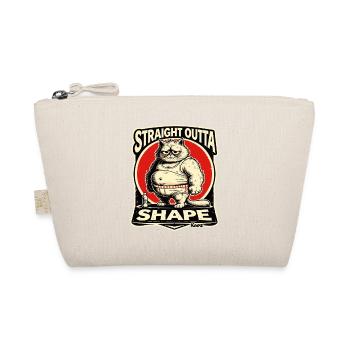 Out of shape without fitness - fat cat - Organic Pouch - nature - Front
