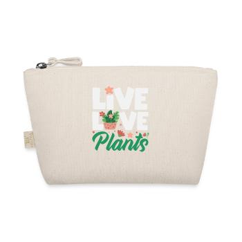 Pflanzenliebhaber Live Love Plants Succulent - Bio-Täschchen - Natur - Vorne